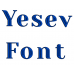 Yesev Embroidery Font Digitized Lower and Upper Case 1 2 3 inch Instant Download